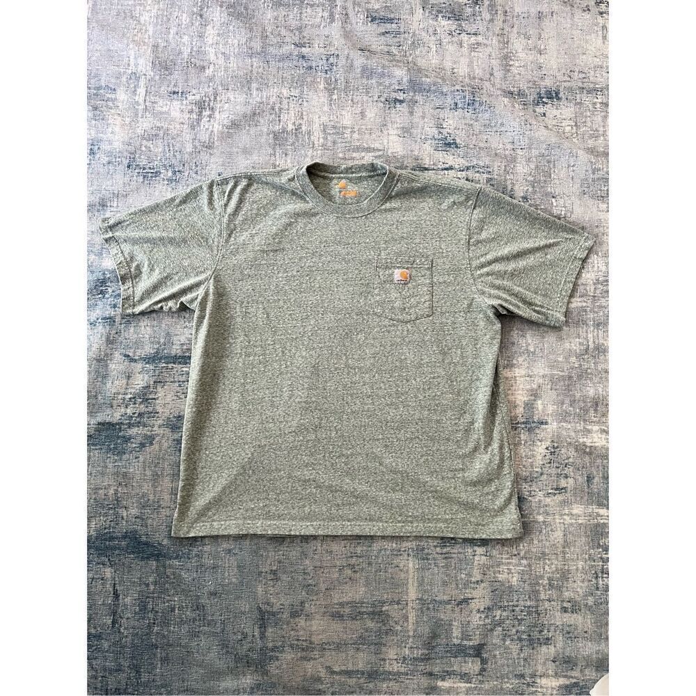 Carhartt Heathered Light Blue Green Original Fit Short Sleeve Pocket Tee 2XL